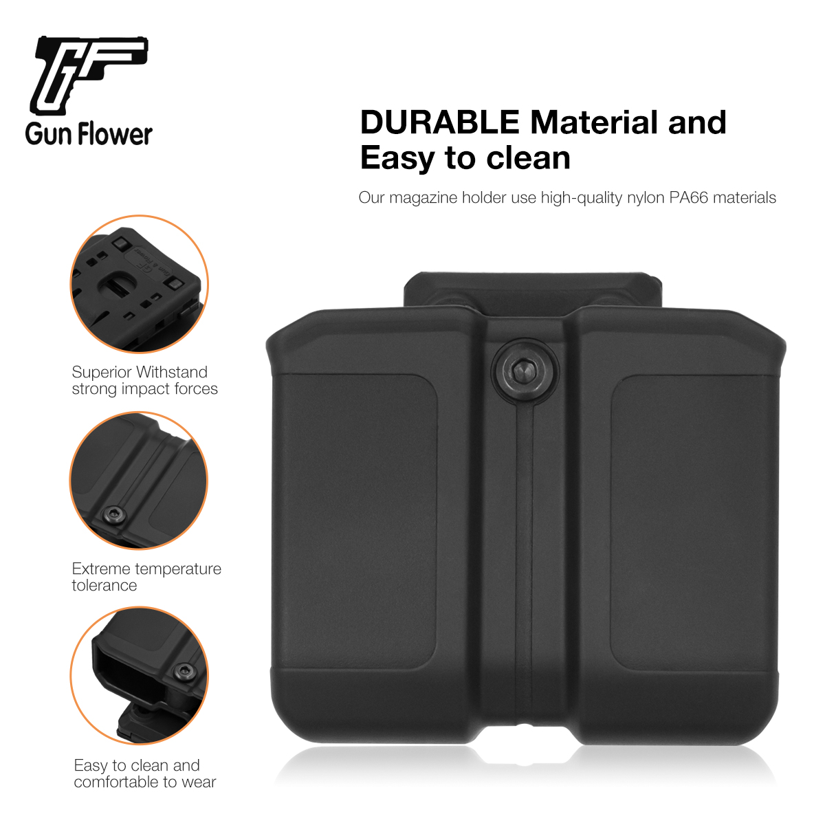 Gun&Flower Universal Polymer OWB Magazine Pouch