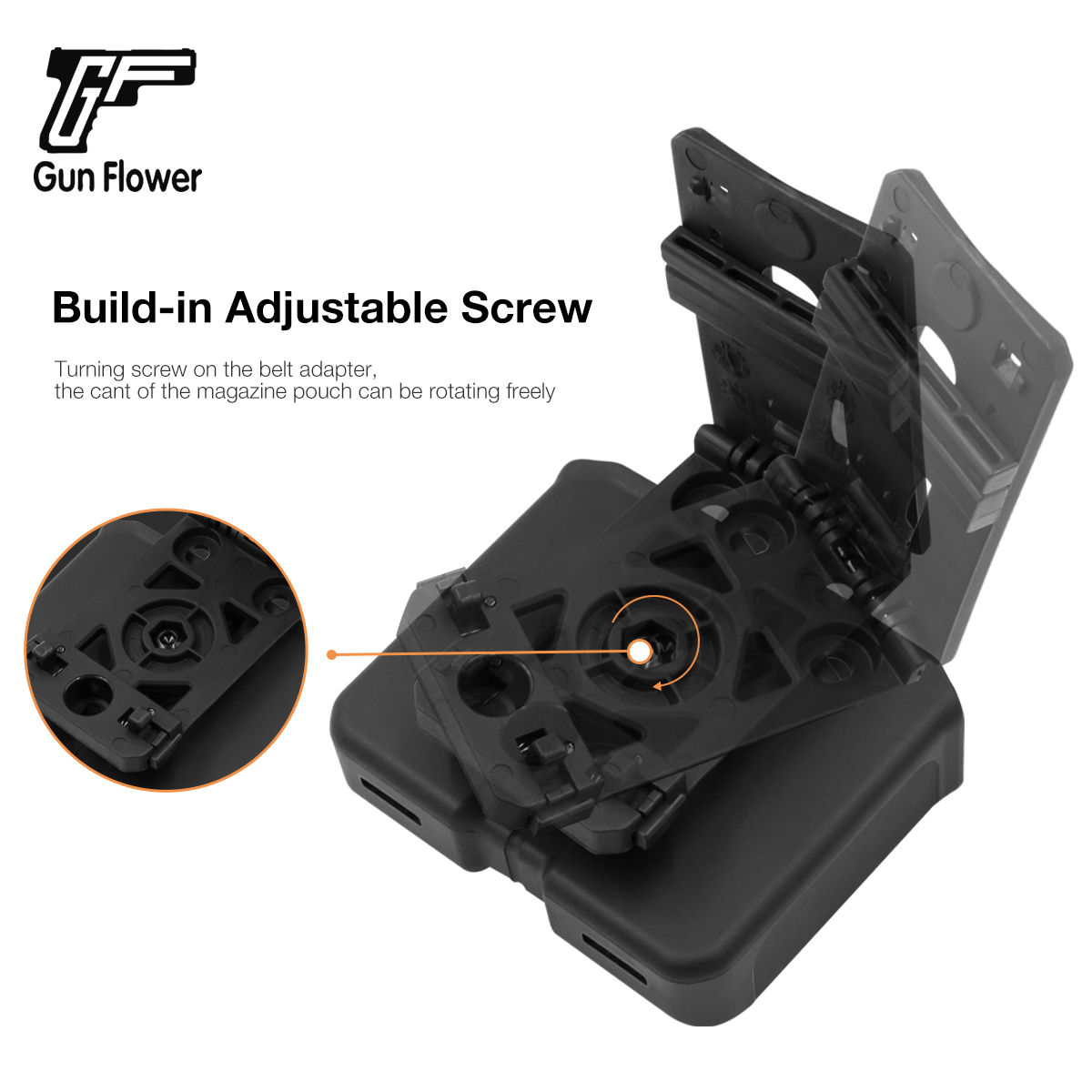 Gun&Flower Universal Polymer OWB Magazine Pouch