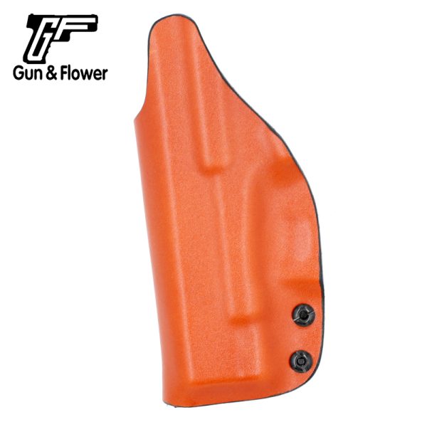 Glock 26 kydex holster with leather outside