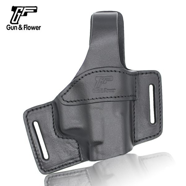 Half Barrel Exposure Leather Holster