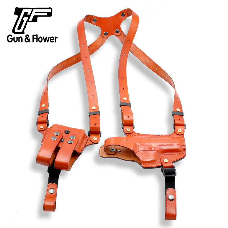 leather shoulder gun holster
