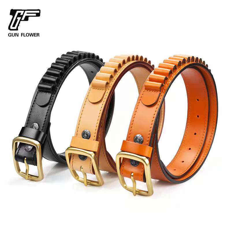 Adjustable Leather Ammunition Cartridge Belts