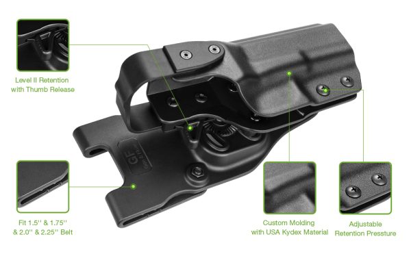 Gun Holster with Level 3 Retention