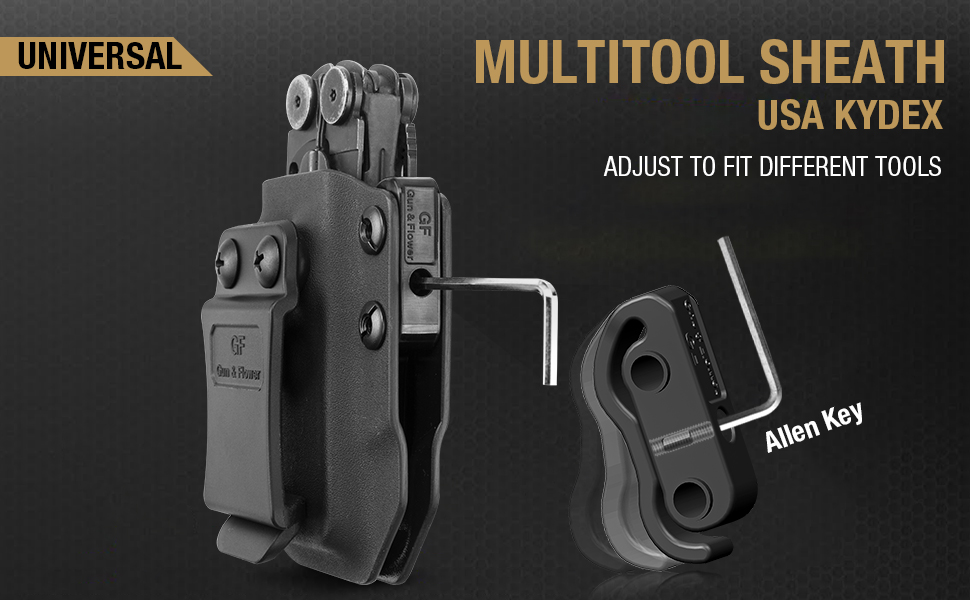Universal Kydex Multitool Sheath fits Wave/Wave Plus/Rebar/Skeletool