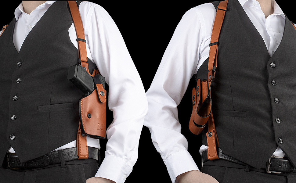 gunflower leather shoulder holster