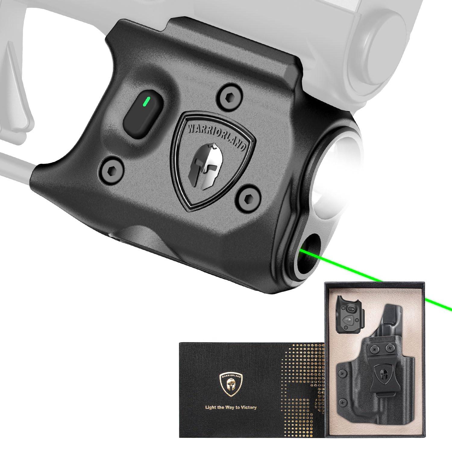 WARRIORLAND Pistol Light Laser & Holster Fit for Springfield Hellcat 3 ...